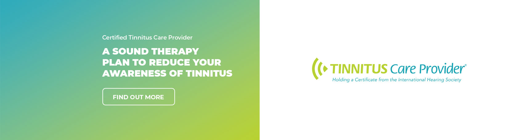 Certified Tinnitus Care Provider Banner - dB Hearing Center
