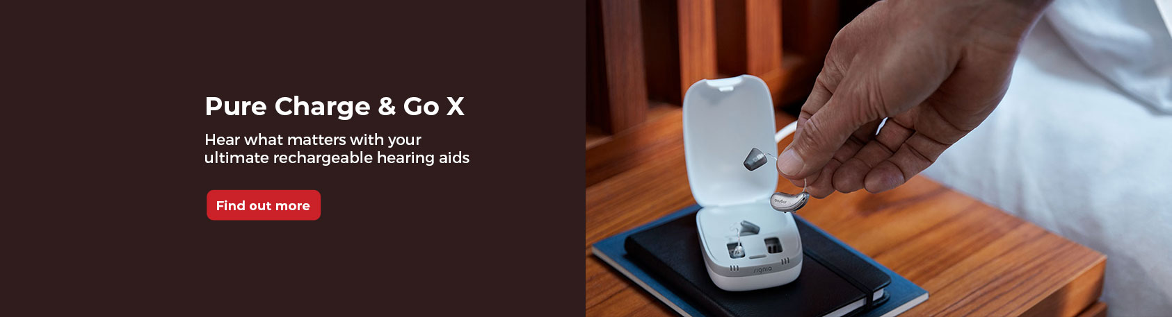 Signia Pure Charge&Go X Banner - dB Hearing Center